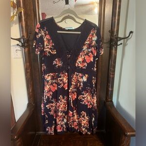 Torrid Blue Flower Dress